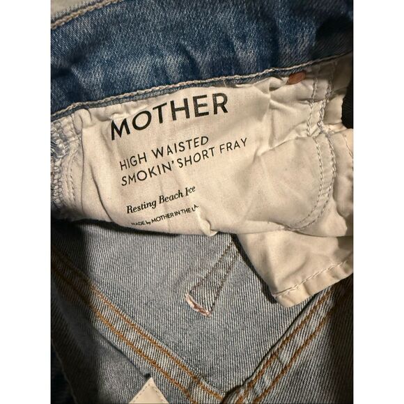 Mother Superior High Waisted Smokin Short Fray Resting Beach Face Size 27 - Picture 4 of 8